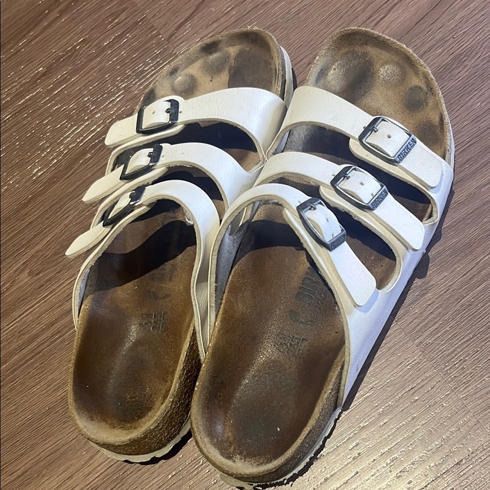 Birkenstock White Sandals